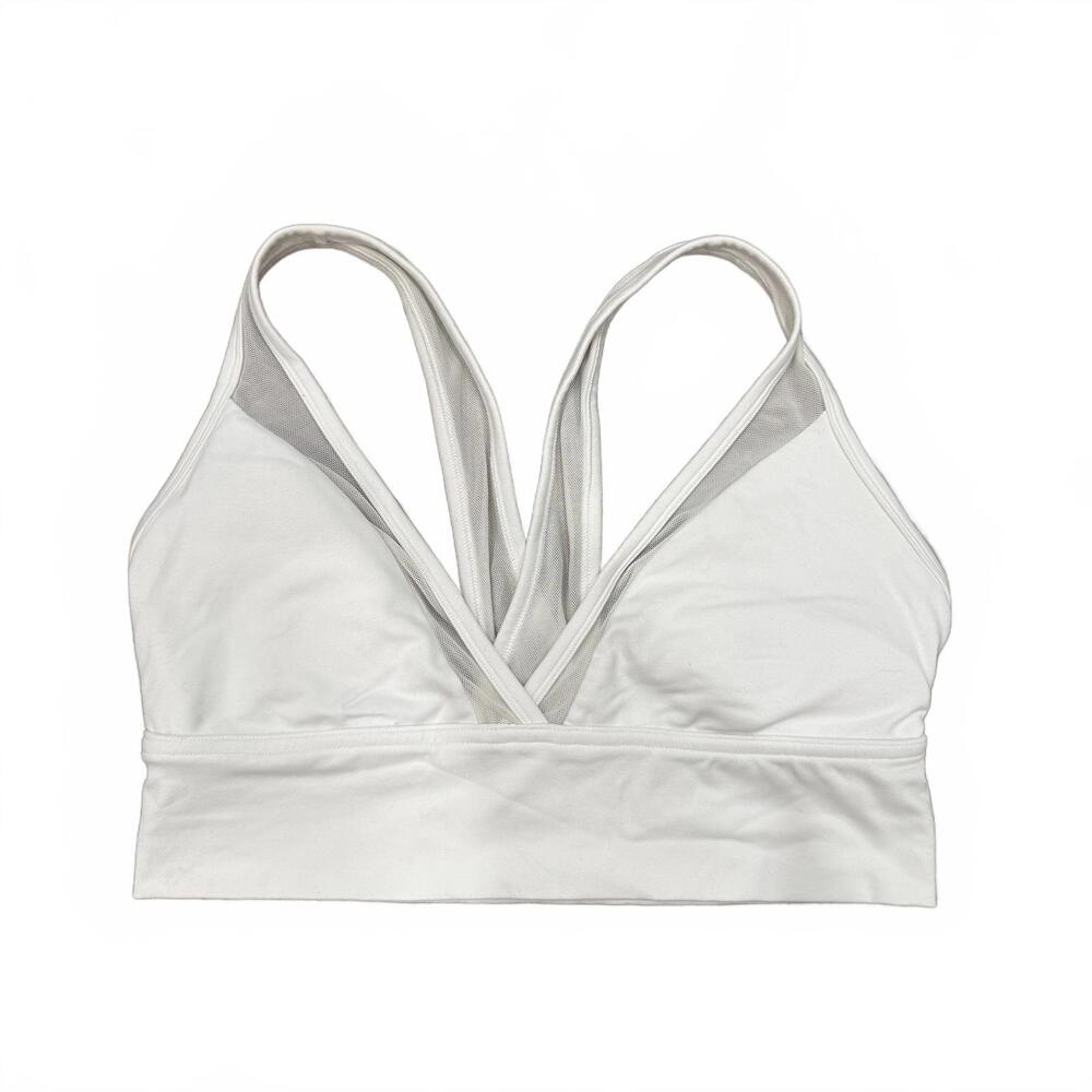aerie Chill Play Move White Sports Bra